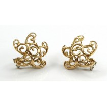 eleganti cercei "baroque sea stars ". aur 14k. manufactura de atelier spaniol